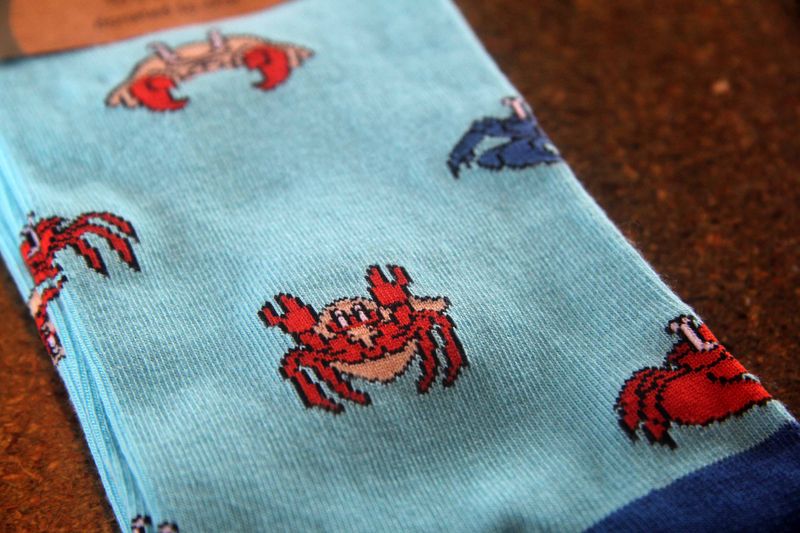 crab - bamboo socks