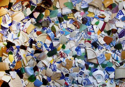 pottery &amp; sea glass jigsaw
