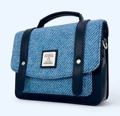 Harris Tweed mini messenger satchel bag