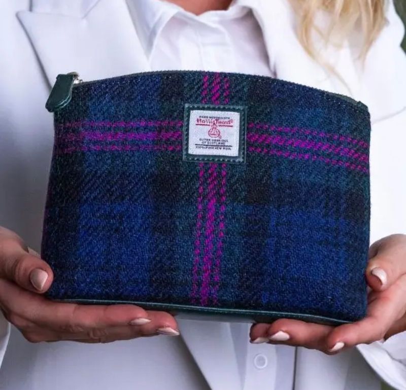 Harris Tweed cosmetic bag