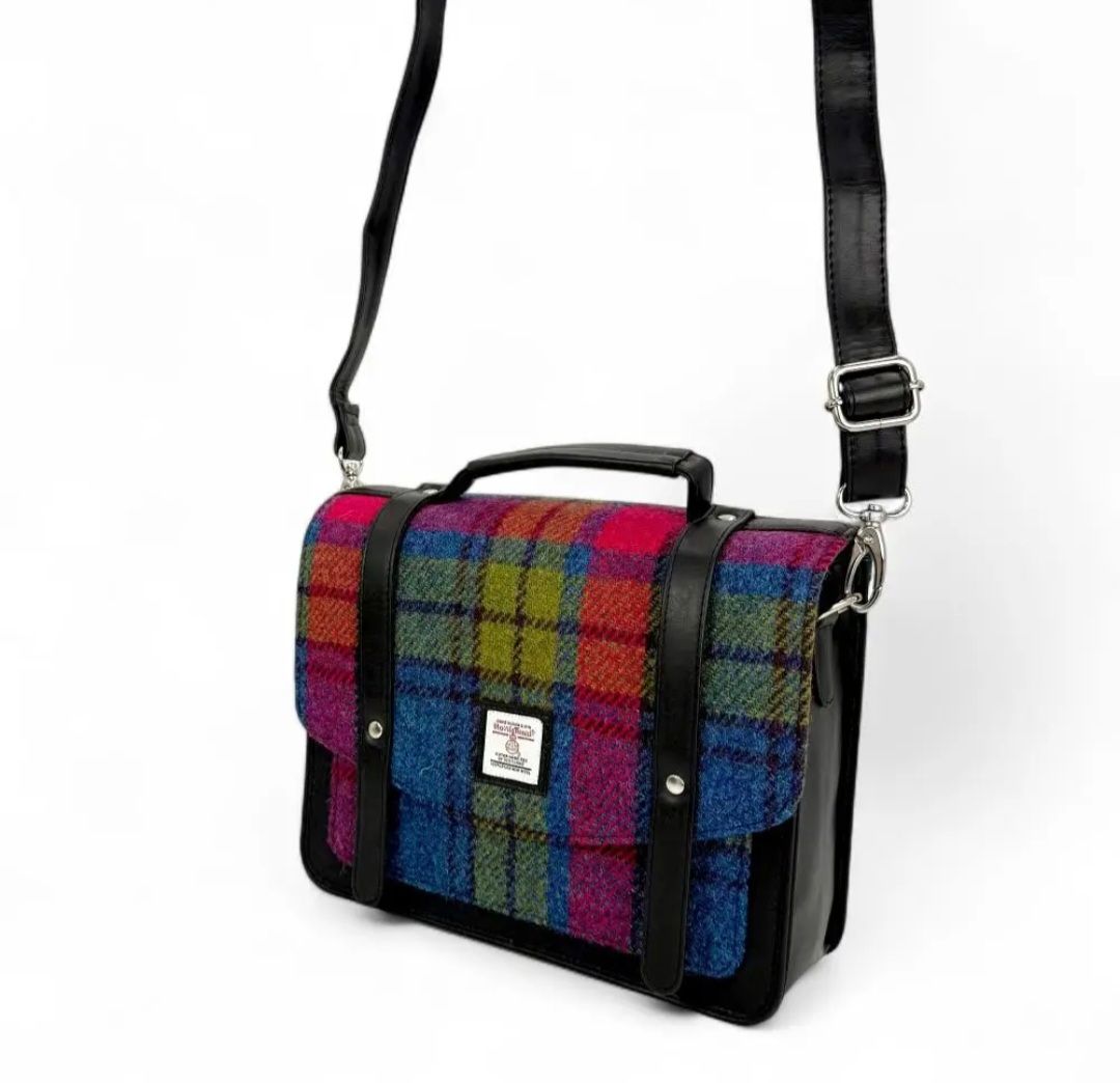 Harris Tweed messenger bag