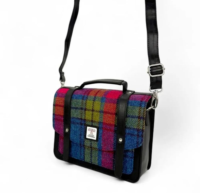 Harris Tweed messenger bag