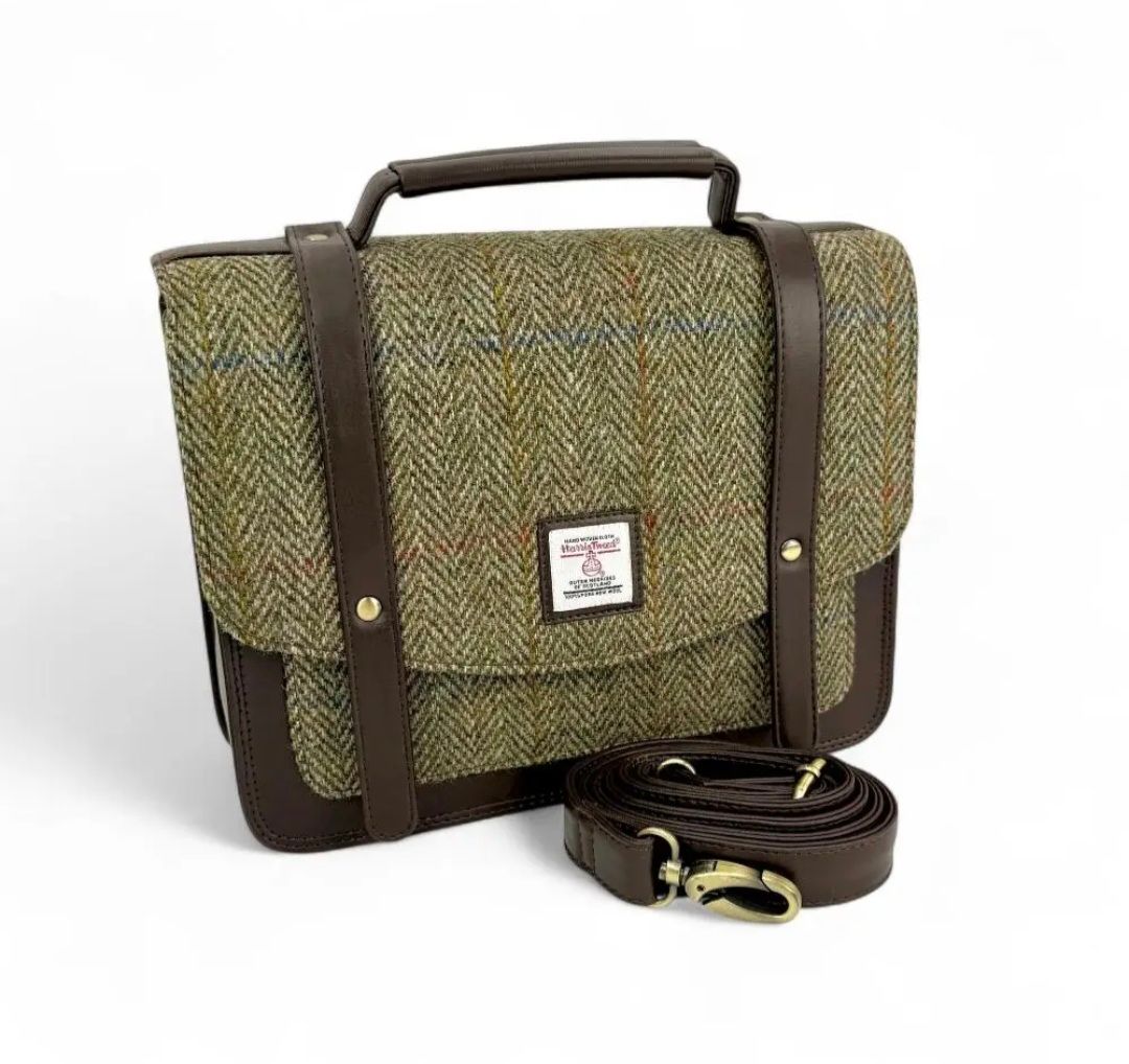 Harris Tweed messenger bag
