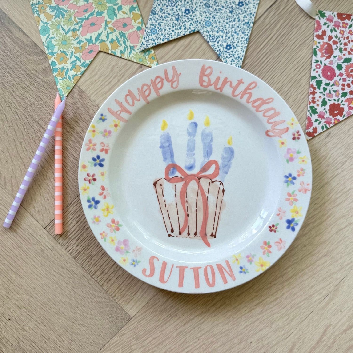 Toddler Birthday Plate by Mini Memories