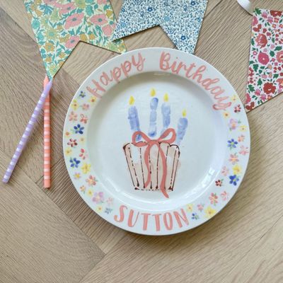 Toddler Birthday Plate by Mini Memories