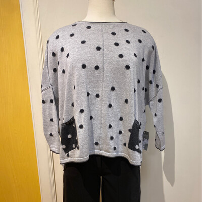 Double Face Dot Pullover