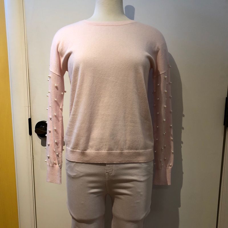 J. Society Pearl Sleeve Sweater