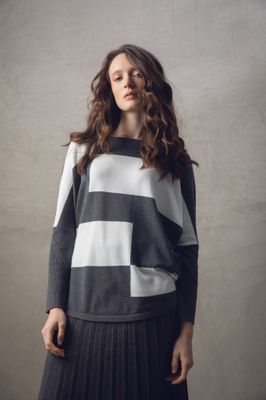 Boxy Colorblock Sweater