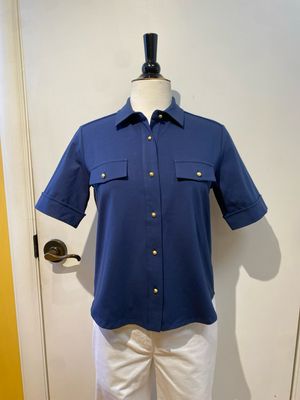 Classic Gold Button Club Shirt