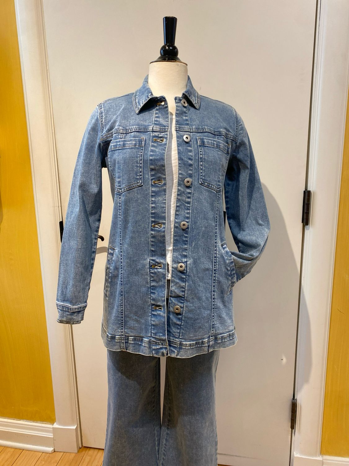 Stretch Denim Boyfriend Jacket