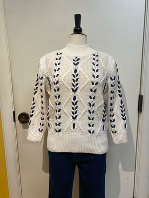 3/4 SLV Mock Neck Sweater