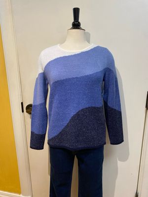 Crew Neck Jacquard Sweater