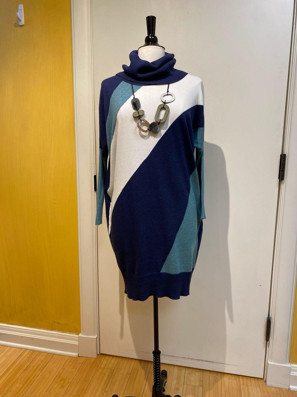 Dolman Sleeve Cowl Neck Dress