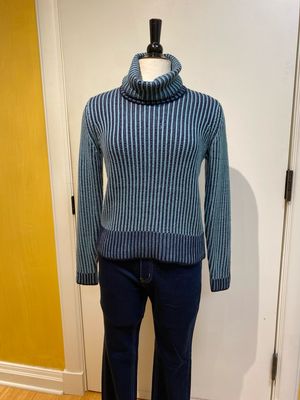 Rib Sweater w/Removable Cowl