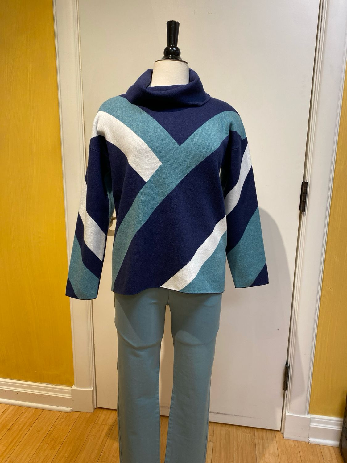 Diagonal Cowl Sweater