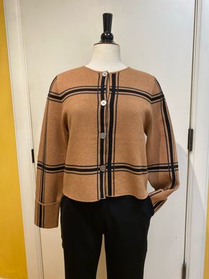 Plaid Button Sweater