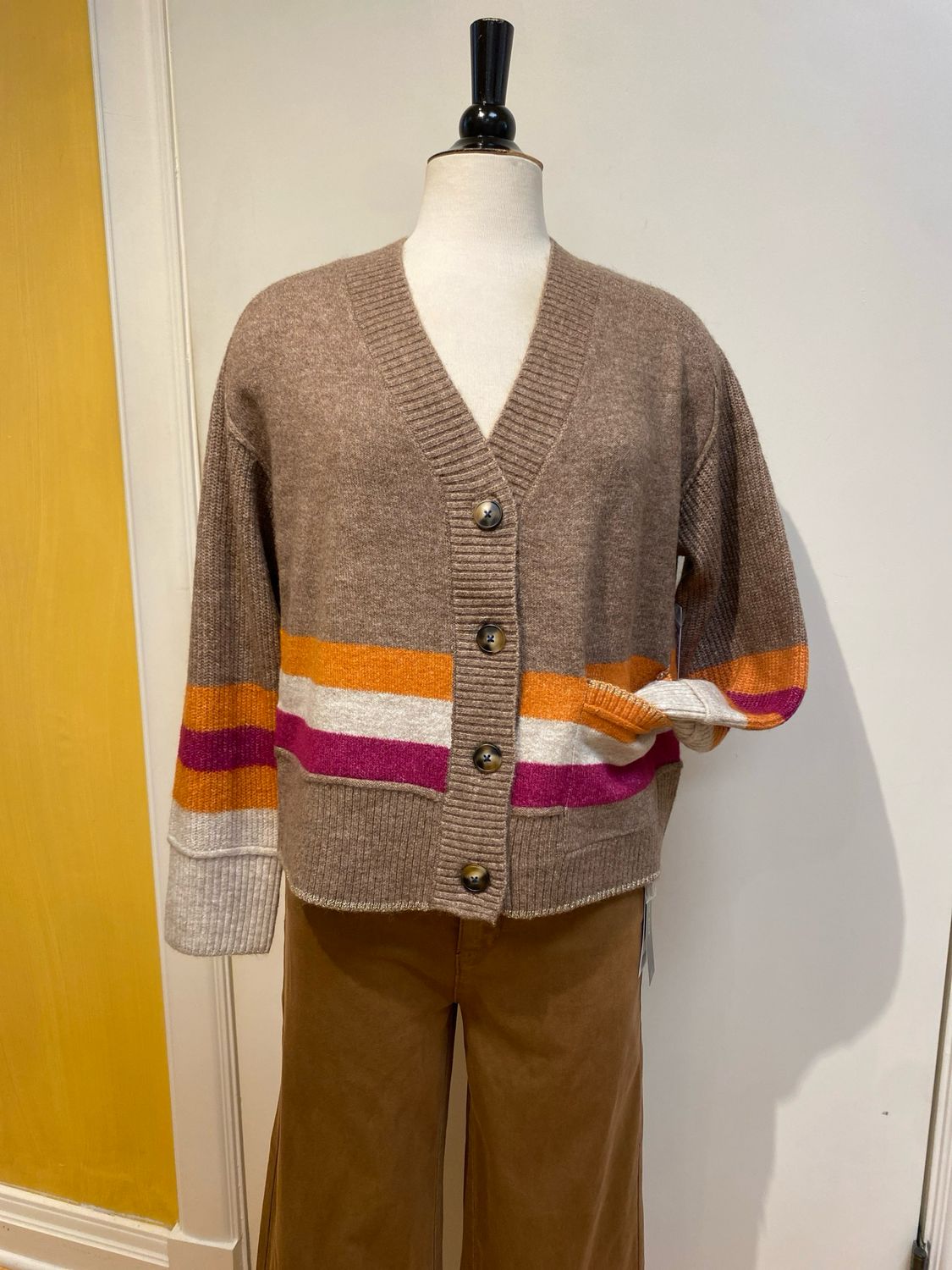 L/S Sweater Cardi w/Pockets