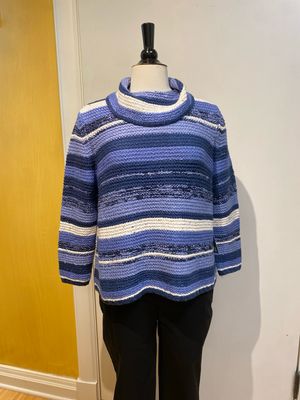Rustic Stripe Tonal Pullover