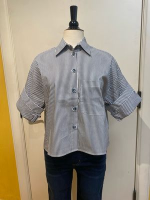 Stripe Crop Blouse