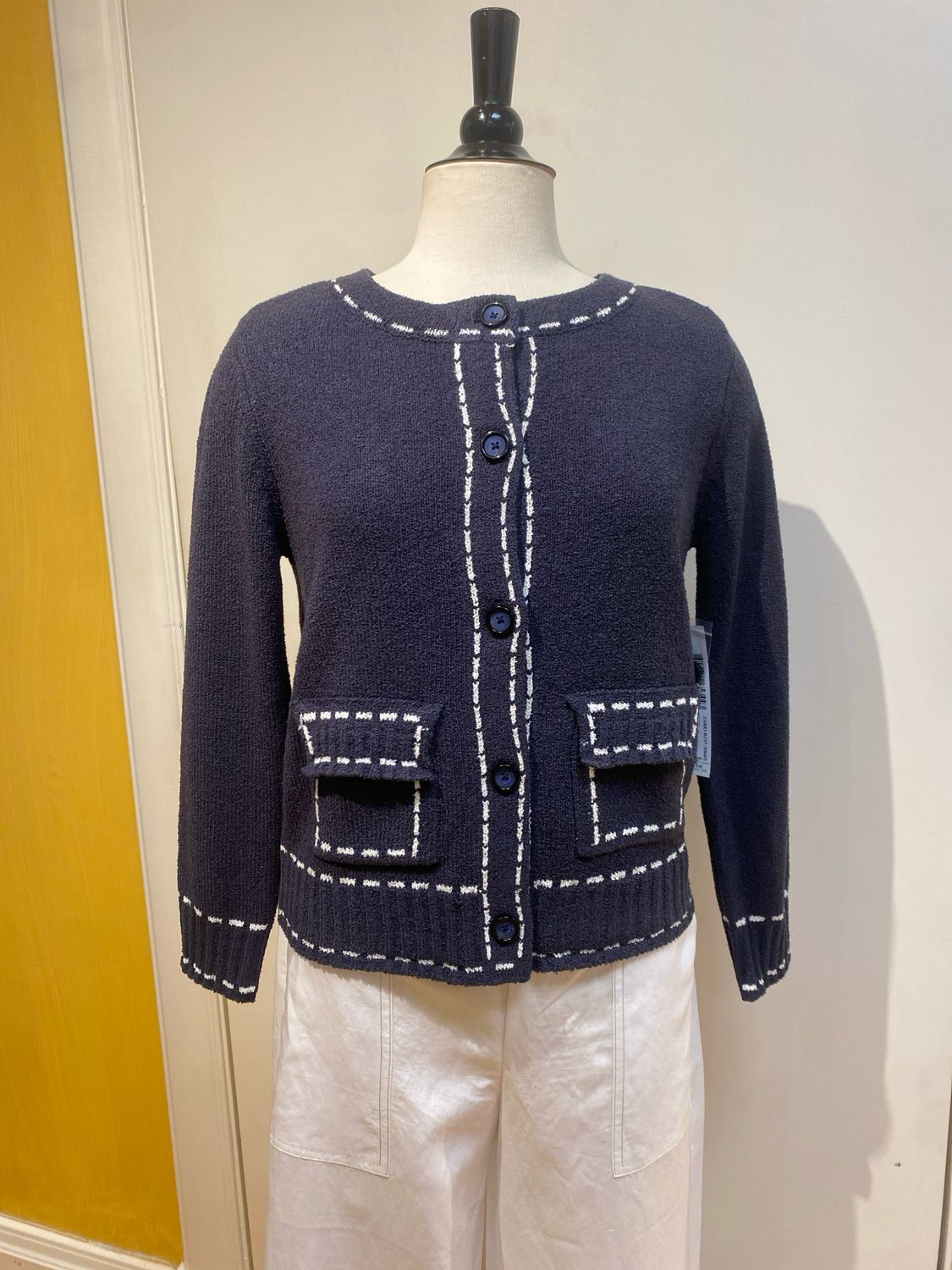 L/S Sweater Cardi w/Pockets