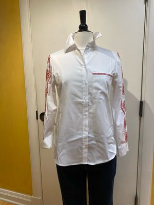 Melissa Blouse Embroidered Sleeve