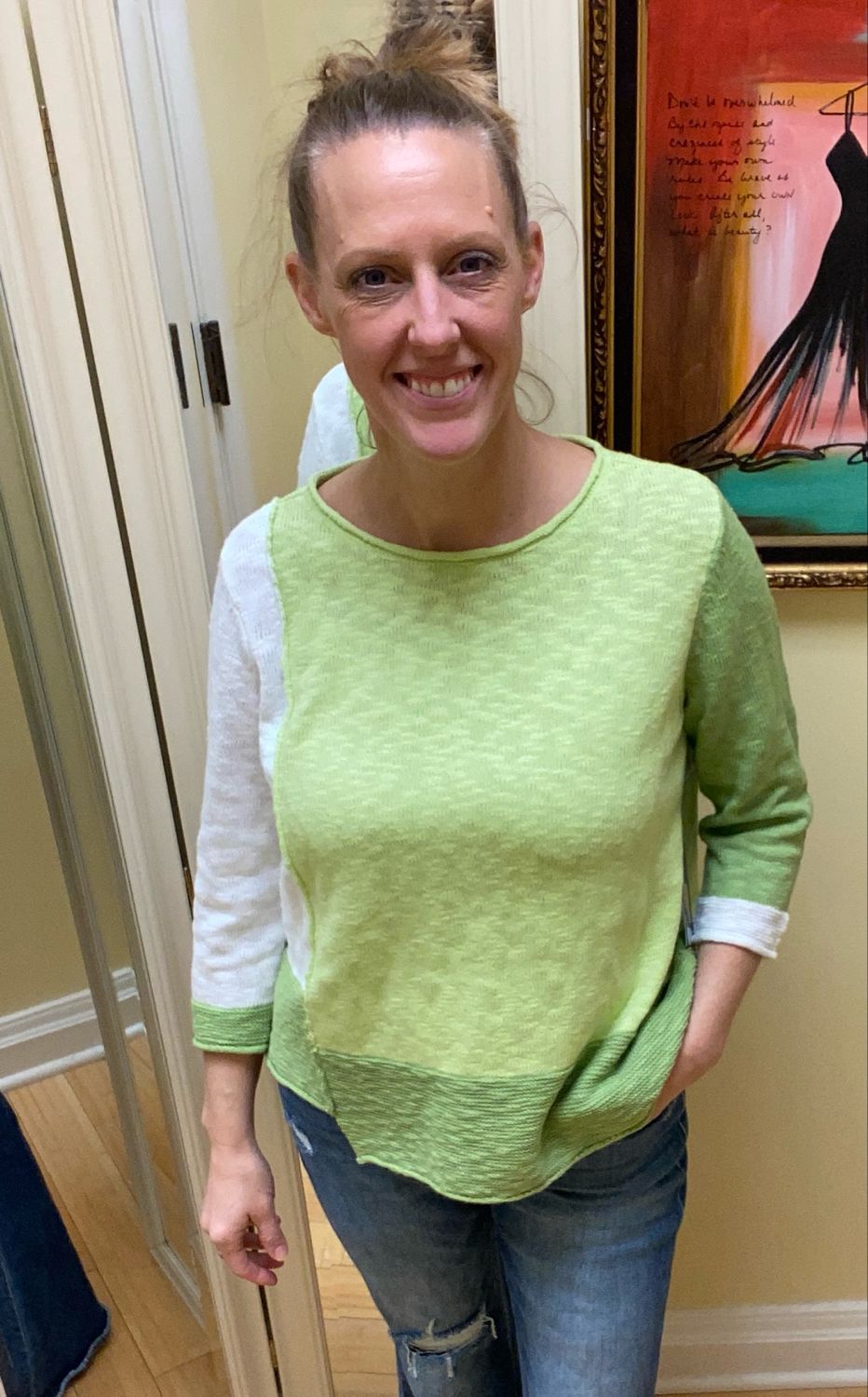 Yin Yang Step It Up Boatneck Sweater