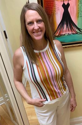 Crew Neck Sleeveless Sweater