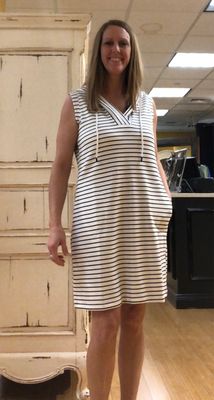 Sleeveless Hooded Dress w/Pockets