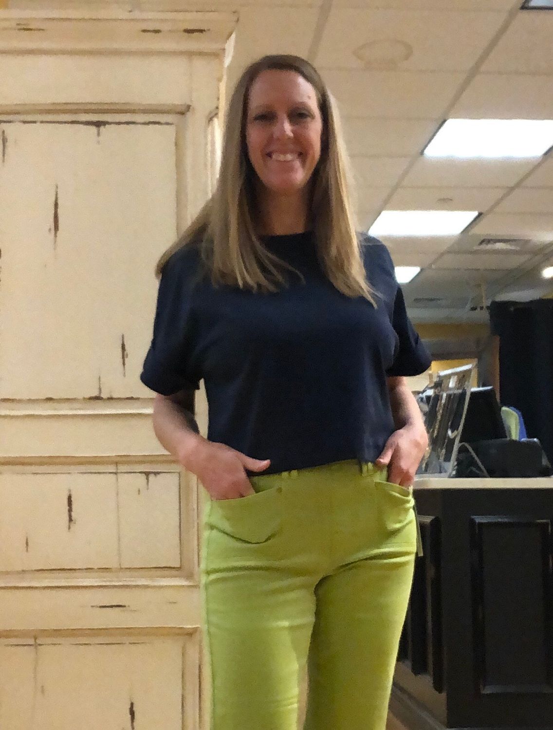 Crew Neck T w/Turn Up Sleeve