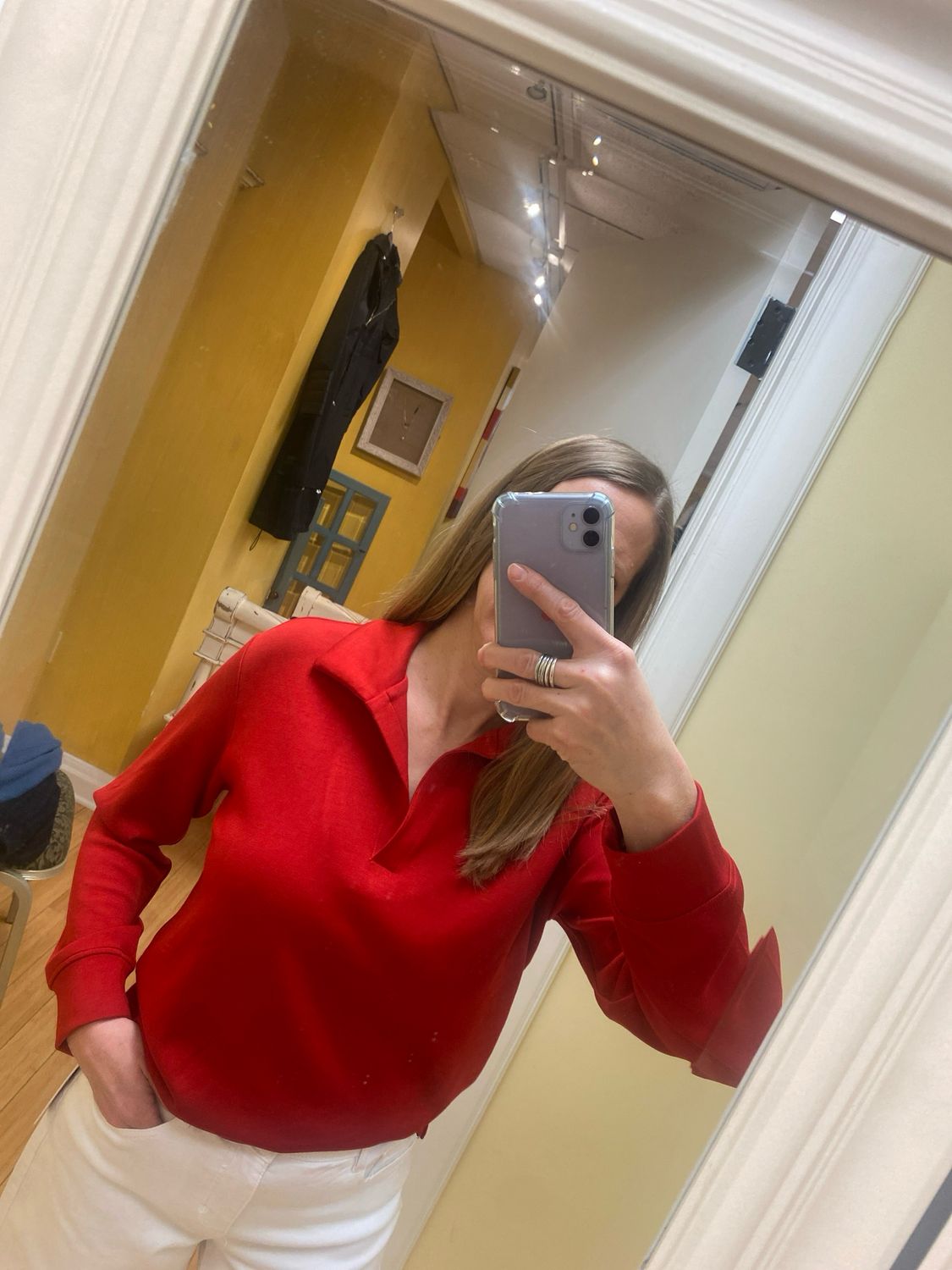 L/S Johnny Collar Top