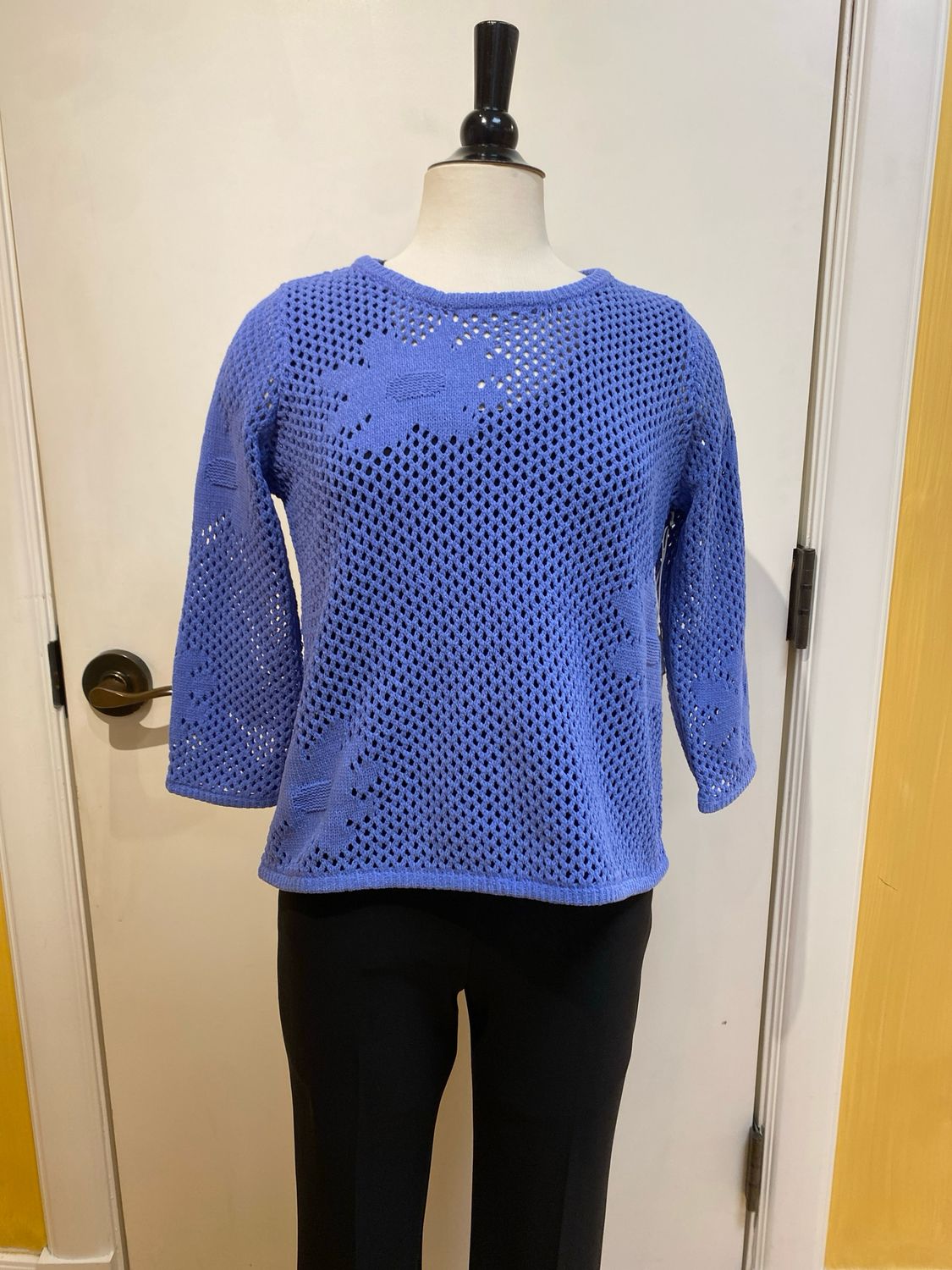 Floral Crochet Pullover