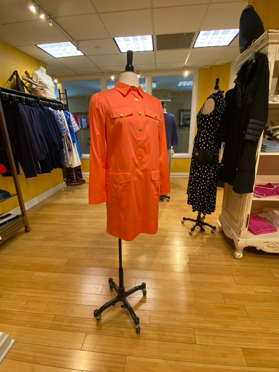 Rory Shirt Dress 3/4 Slv