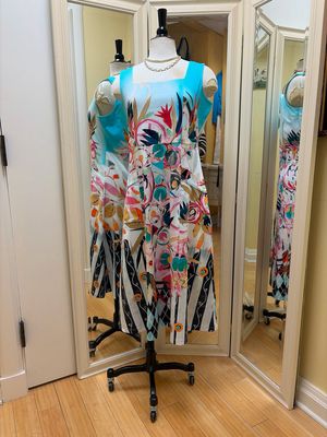 Sleeveless Square Neck Dress