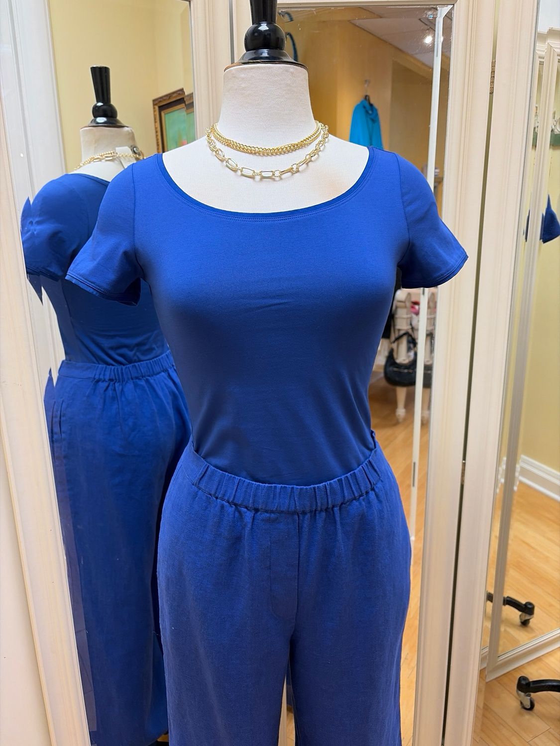 Perry S/S Scoop Neck T