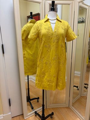 S/S V-Neck Tunic Dress