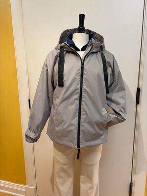 L/S Hooded Zip Front Coat