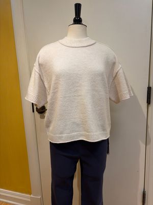 Lofty Elbow Sleeve Crew Neck Sweater