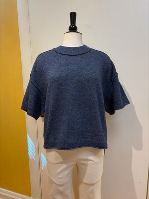Lofty Elbow Sleeve Crew Neck Sweater