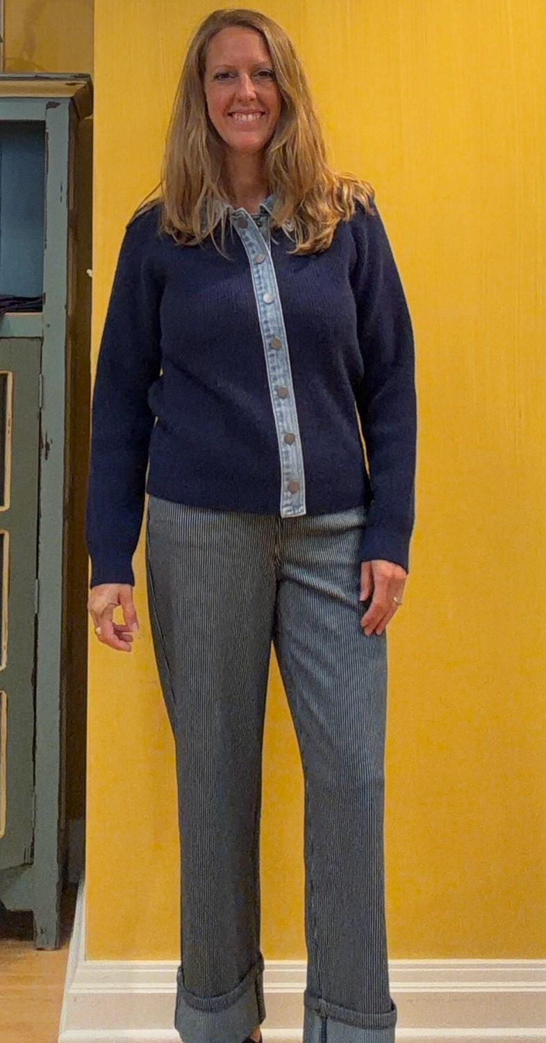 Fly Front Ankle Pant w/Wide Cuff