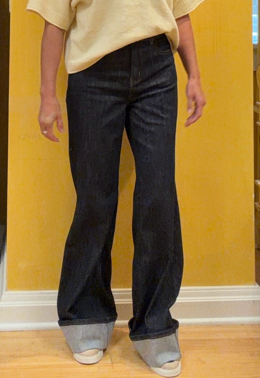 Brooke Palazzo Denim w/Cuffs