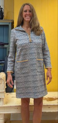 Helena Herringbone Dress