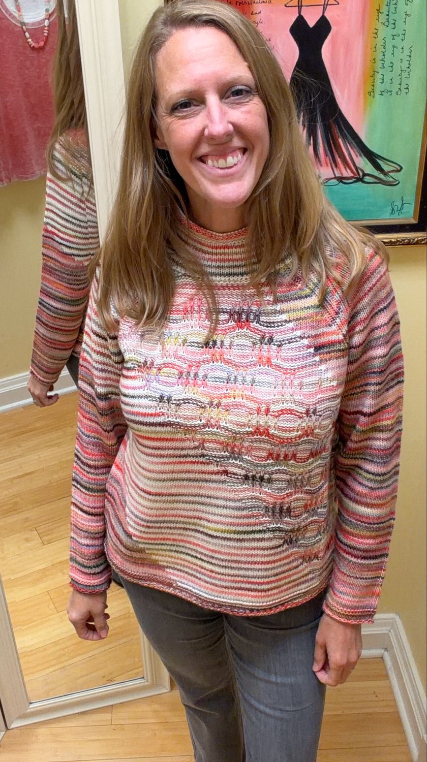 Highland Hues Mixed Stitch Pullover