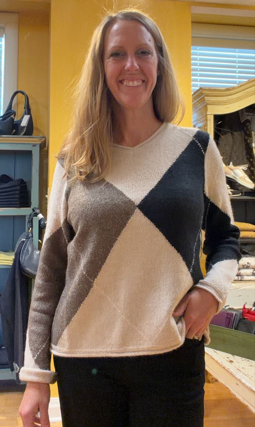 Alpine Argyle Pullover