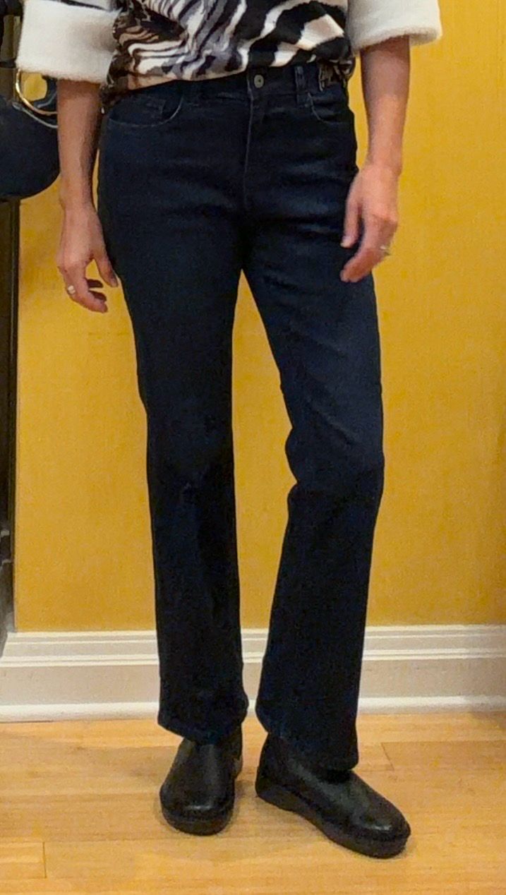 Zip Front Boot Cut Jean