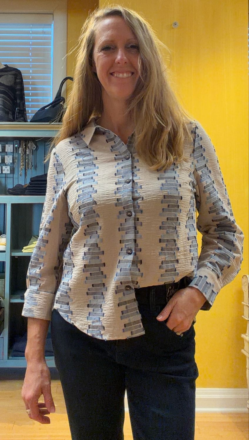 Shaped Hem Shirt