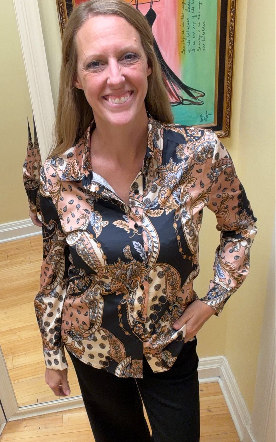 Candice Charmeuse Blouse