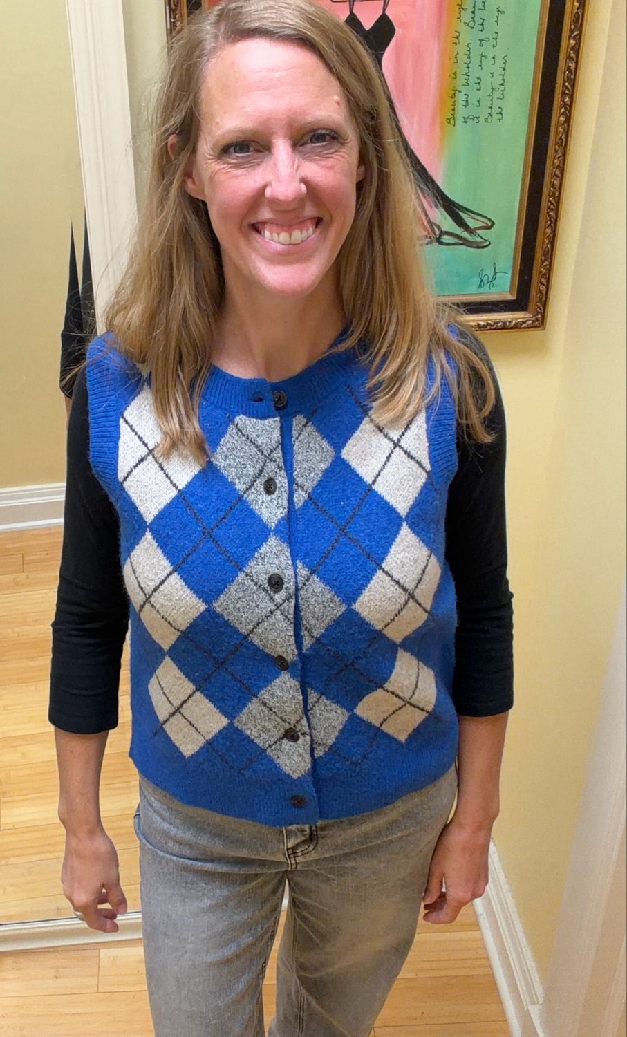 Sweater Vest w/Buttons