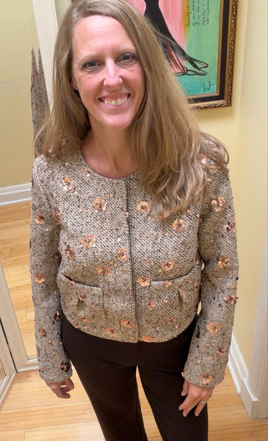 Beaded Tweed Jacket