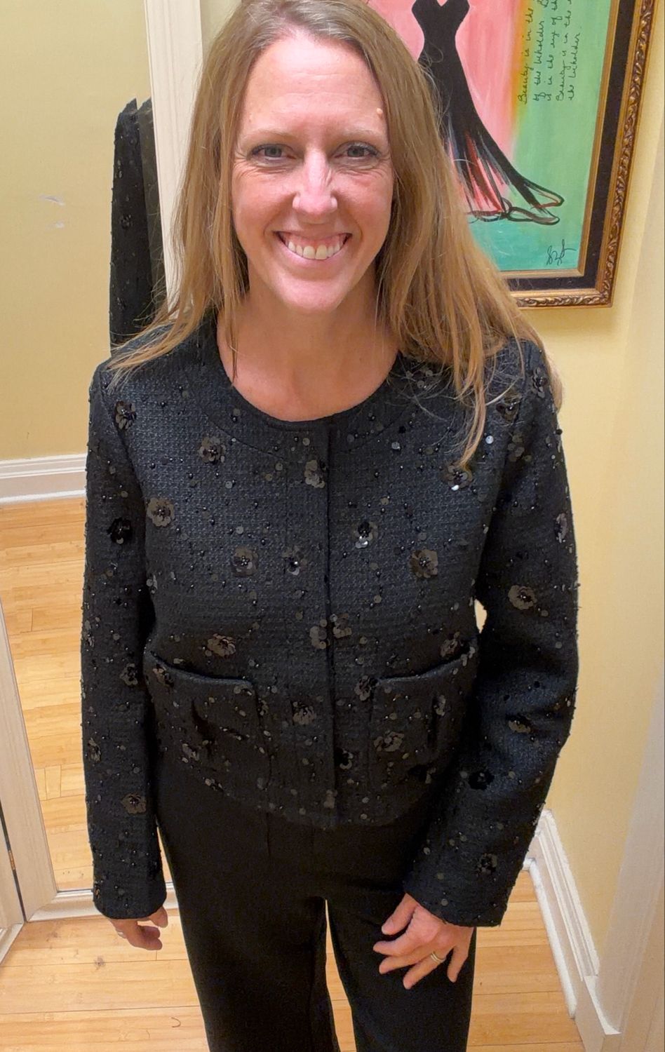 Beaded Tweed Jacket