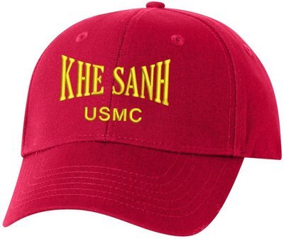 Khe Sanh USMC Structured Cotton Cap Red